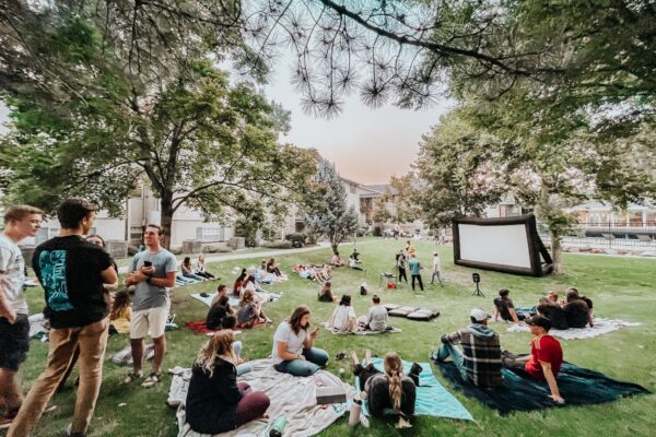 Outdoor Movie Event for Apartment Residents
